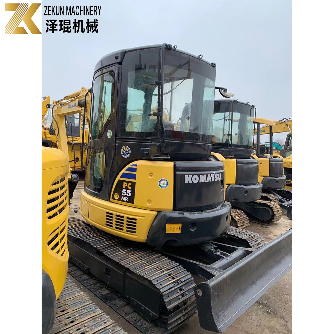 Second Hand Komatsu PC55MR-2 Excavator with 28.5KW Power and 0.2m3 Bucket Capacity