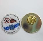 Die-struck lapel pin , Soft enamel badge , offset print lapelpin ,semi-cloissone