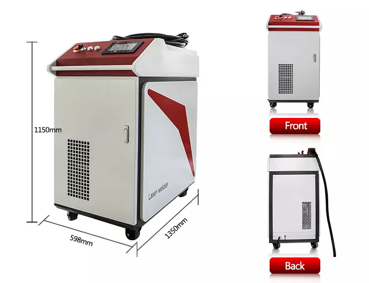 Wobble Head Handheld Fiber Laser Welder For Copper