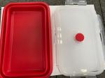 FDA 300ml 500ml 800ml 1200ml Silicone Folding Lunch Box