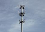 Q235B Carbon Structural Steel Telecom Tower , Overlapping connection Galvanized
