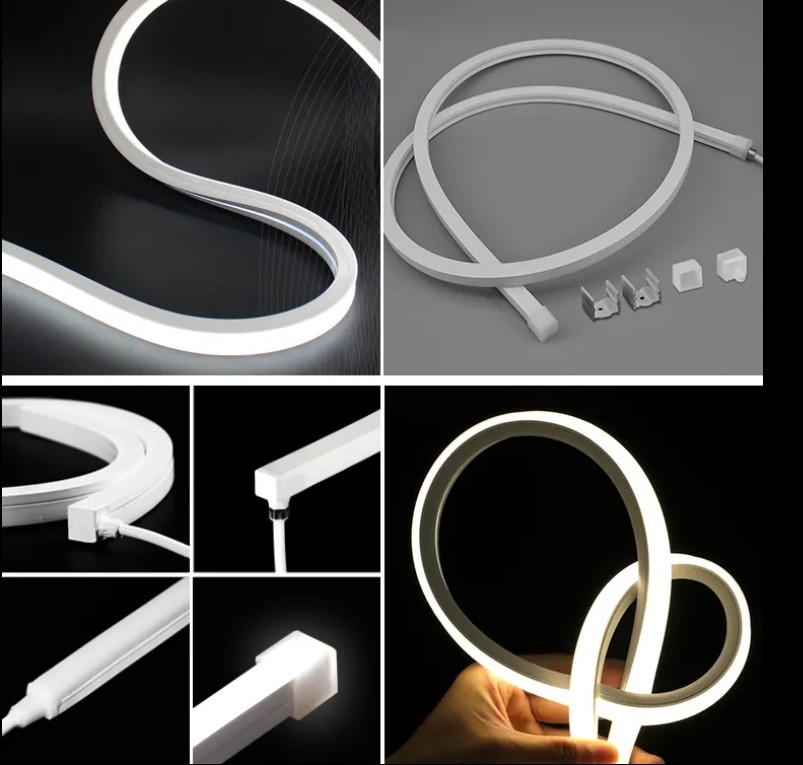 DIY Decoration Rgb Neon Strip Light Tubes Custom 12v 24v SFlexible Neon Strip Light For Holiday Decoration Silicone IP67 Waterproof Outdoor Neon Light