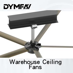Quality 120 RPM 24 Foot Industrial Ceiling Fan Cooling HVLS Large Commercial Ceiling Fans wholesale