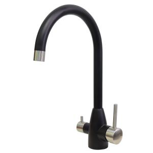 Quality Filtered Water Mixer Tap Stainless Steel 304/316 Appliance Durable Kitchen Faucet With Black Finished wholesale