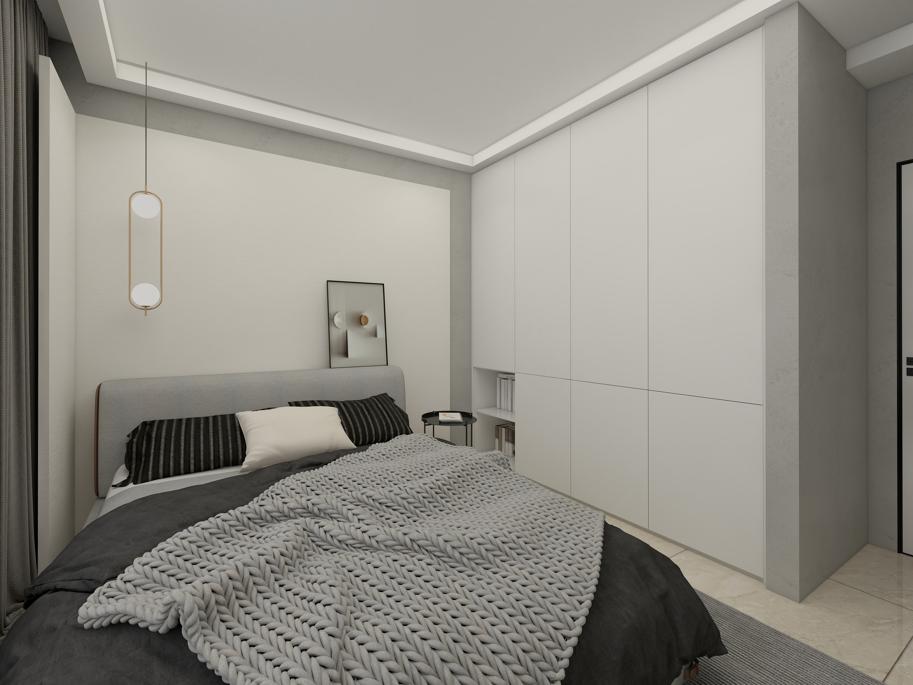 Master Wardrobe Closet in European Style with Customized Design and 2D/3D Availability
