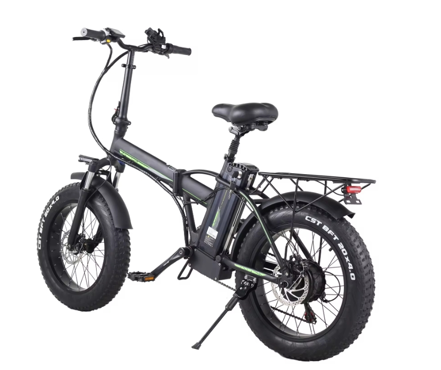 20 Inch Fat Tire Electric Folding Bike Long Range 500W Motor Ebike 15Ah Ebike Electric City Bike For Adult Electric Bicycle