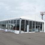 Clear Span Large Transparent Glass Wall Outdoor Marquee Tent Weather Resistant