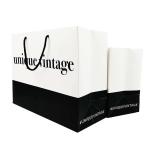 Custom Logo Clothing Shopping Gift Packaging Paper Bag with Drawstring and UV