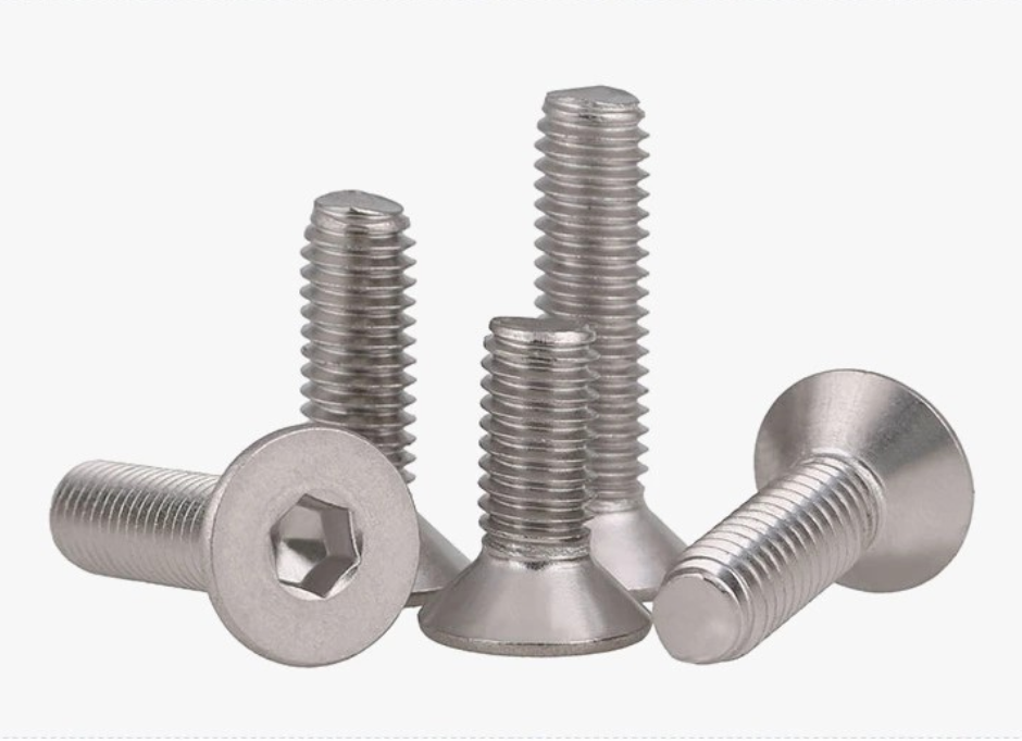 Metric M6 Stainless Steel Flat Countersunk Self-Tapping Screw With Hexagon Socket Head