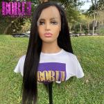 High Quality Virgin Yaki Straight Human Hair Wig Lace Frontal Wigs