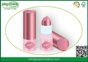Quality Cosmetics Round Paper Lipstick Tubes Canister 100% Eco Kraft For Lip Balm wholesale