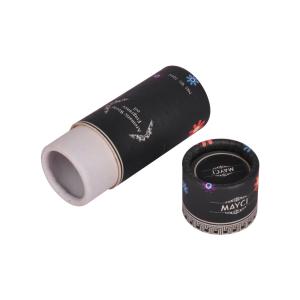Quality Black Offset Printing Cardboard Paper Tube Cylinder Packaging Cosmetic Small wholesale