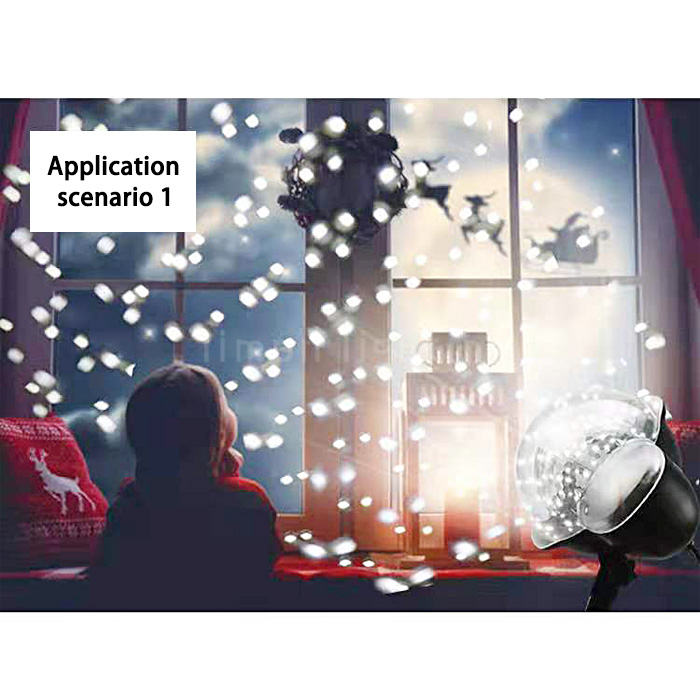 Hot Sale Mini Snowflake Christmas Projection Lights Outdoor Waterproof Snow Landscape Lights