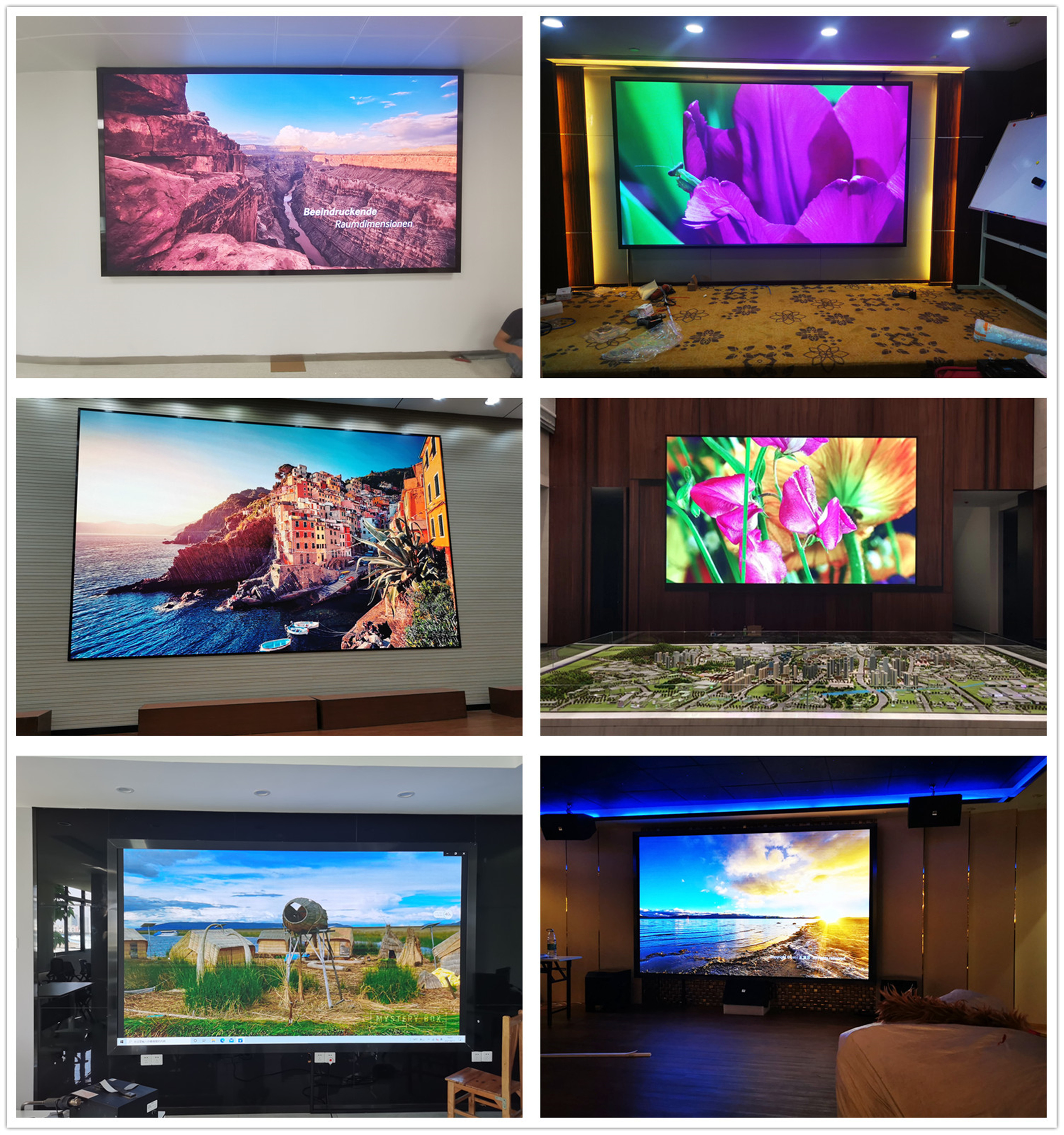 Indoor Full Color Big P2 LED Display Screen Meeting Room Control Center