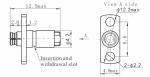 DC 40GHz SMP Female Connector for 2# Semi Rigid/Flexible Cable
