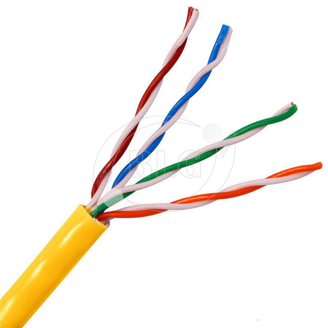 4 Pairs Cat5e Network Ethernet Cable UTP Communication 24AWG Solid Conductor
