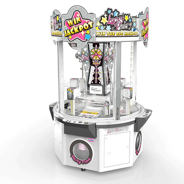 Arcade Coin Operated Claw Candy Grabber Machine For Kids White Color