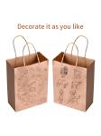 Offset Flexo Printing Kraft Paper Bag Eco Friendly Gift Packaging