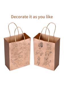 Quality Offset Flexo Printing Kraft Paper Bag Eco Friendly Gift Packaging wholesale