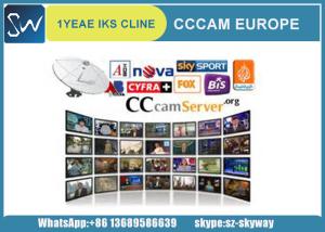 Quality 1pcs wholesale iks cccam cline account server for Europe channels experience a free trial for one day wholesale