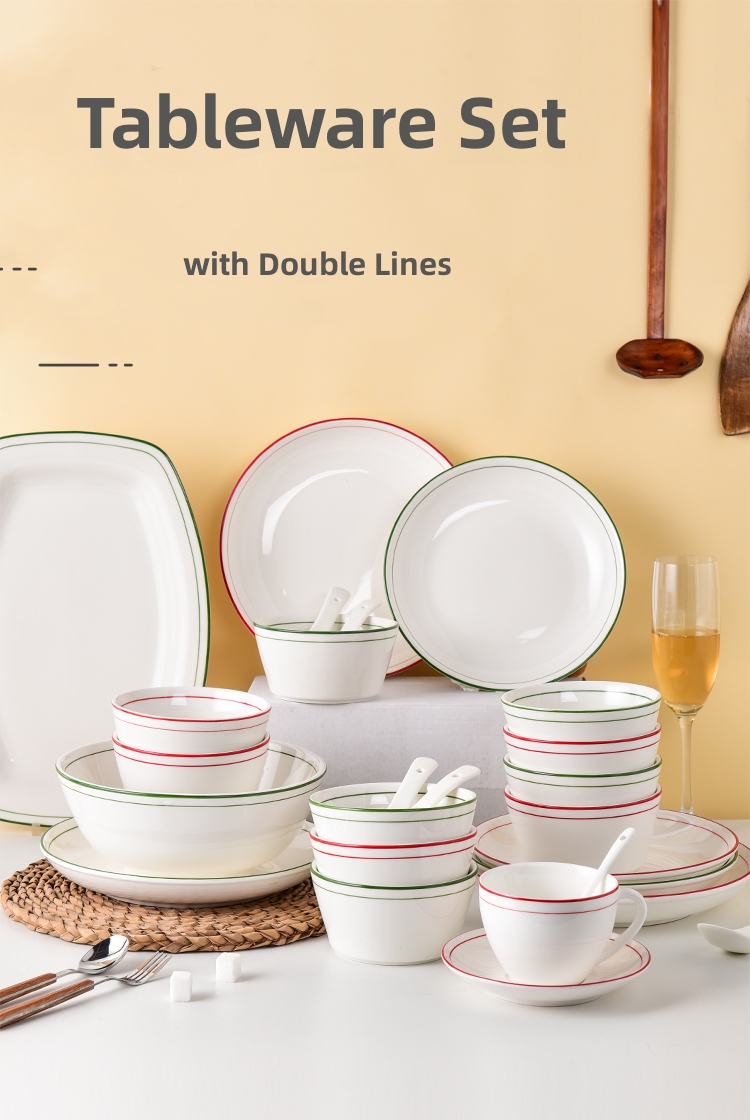 Cups Saucers Ceramic Dinnerware Sets For 12 People Nordic Style Vajillas De Porcelana