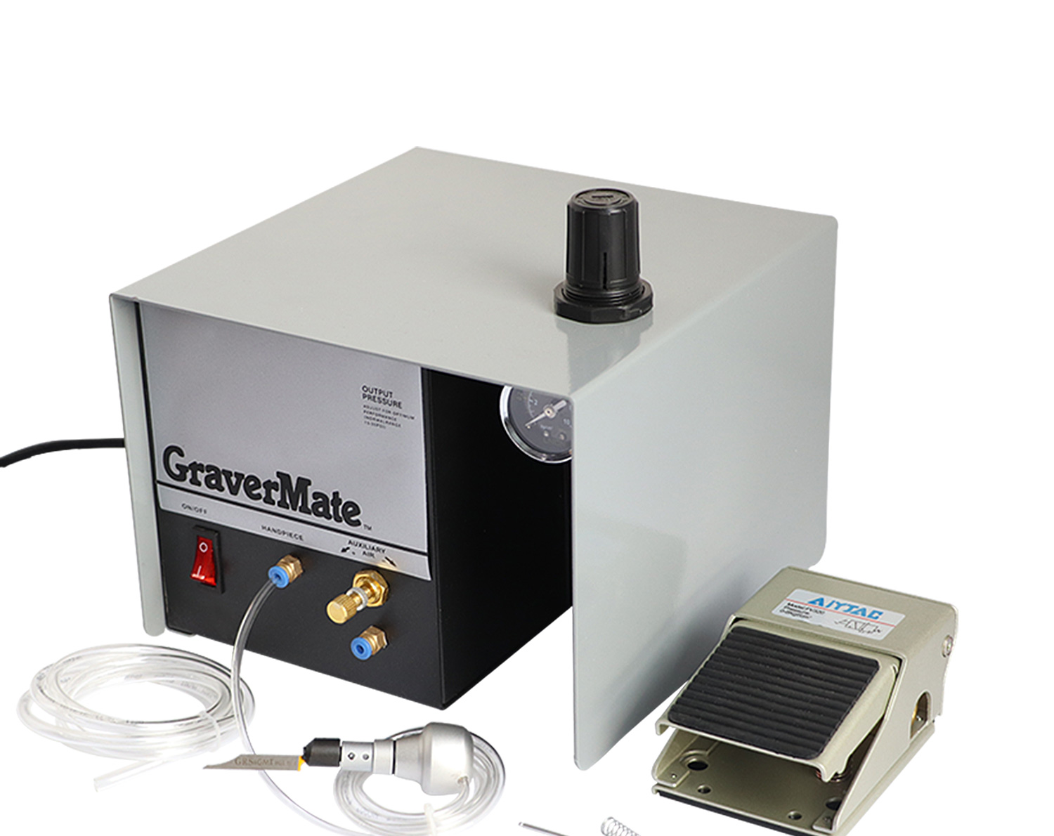 Pneumatic 1400 RPM 60Hz 80W Jewelry Engraving Machine For Bracelet Ring Gold Graver