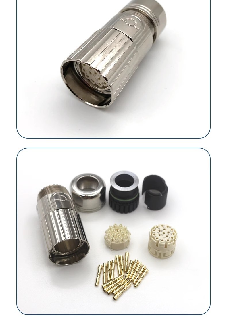 M23 M40 seriers servo cable connectors E P type male female connectors