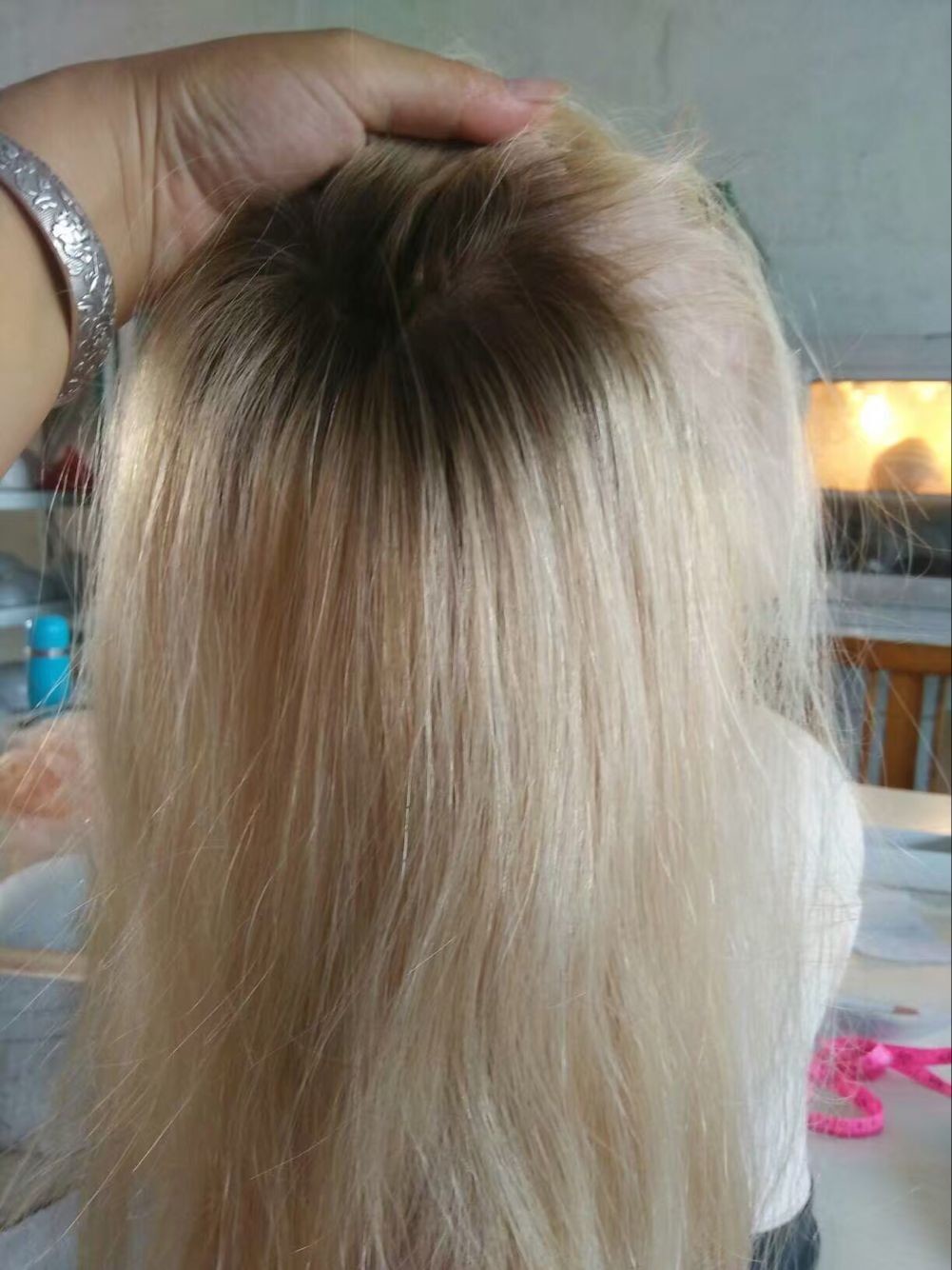 Factor Price Perfect Quality European Virgin Human Hair Jewish Wigs Ombre Color