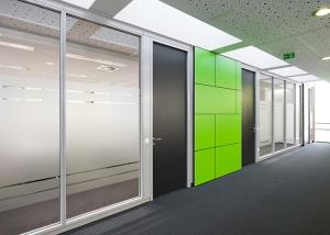 Quality sound proof glass wall partition with Melamine Finish for hotel office wholesale