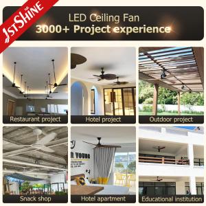 Quality Black Modern Ceiling Fan With LED Light 5 ABS Blade Cooling Air wholesale