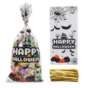 Quality PP LDPE Customer Printing 150 Pieces Halloween Cellophane Bags wholesale