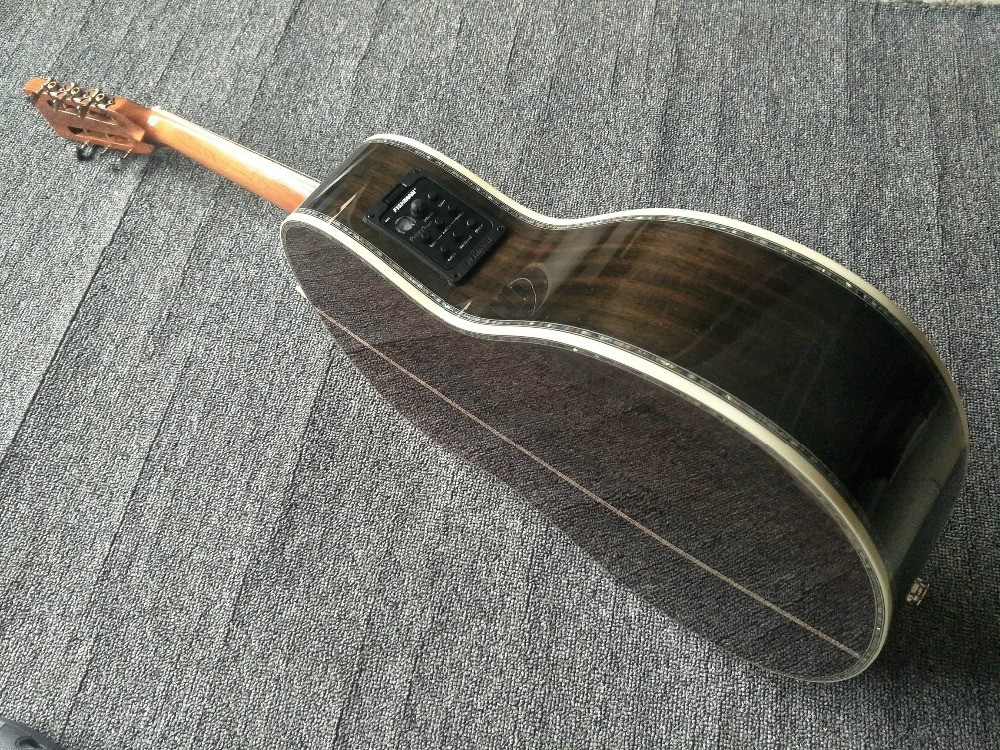 39 inches ooo45s Acoustic Guitar Top AAA Solid Red Cedar Abalone Binding Body With Fishman Pickups Rosewood fingerboard