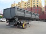 Small Farm Dump Trailer Self Discharge Tipping Truck Trailer End Dumping