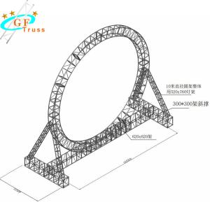 Quality Silver Stand Up Event 12M 10M Circle Truss System wholesale