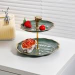 Disposable Plates Tableware 10-Inch White Ceramic Plate for Modern Decorative