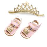 Prince and princess angel wings Crown shoes Wedding gift girl toddler sandals