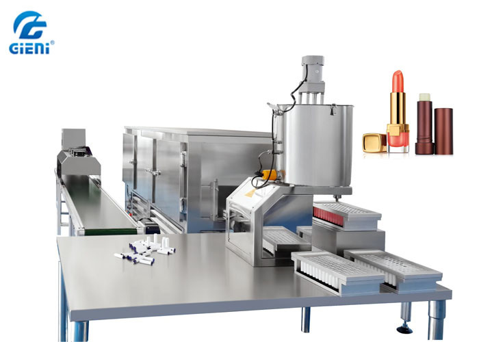 Manually Lip Balm Filling Equipment With Single Head / Hot Melt Lip Balm Machine