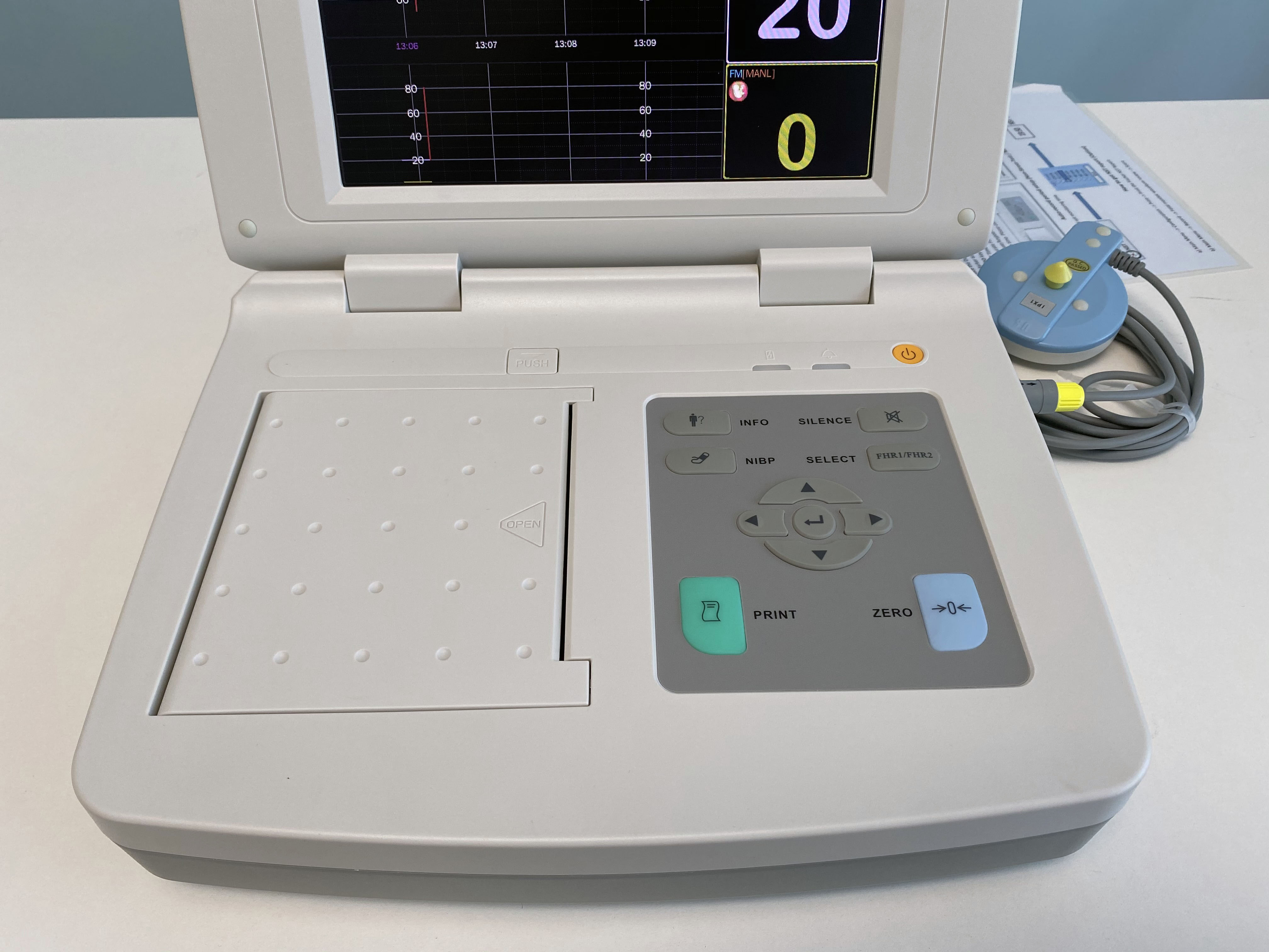 Mars K series ctg machine maternal and fetal doppler monitor for TOCO,FHR,FM MP22