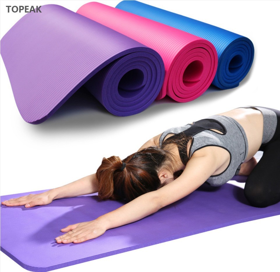 Antimicrobial Fitness Yoga Mat 12mm Thick 15mm Tpe Pvc Nbr Fitness Mat Workout