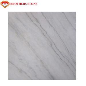 Quality Cut To Size White Marble With Grey Veins , White Beauty Marble No Scratches wholesale