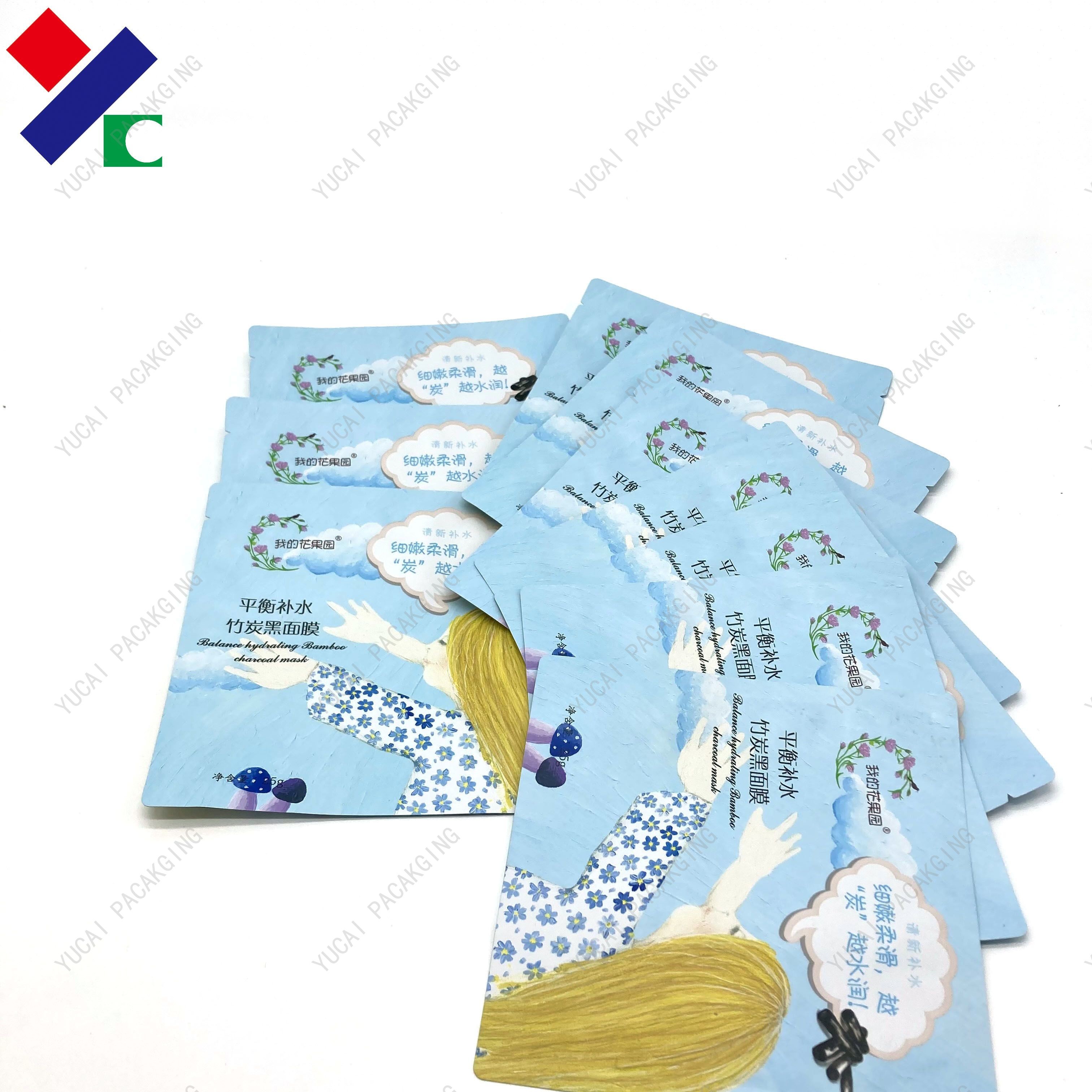 OEM ODM Mositure Proof Foil Three Side Seal Bag 25ml For Facial Mask
