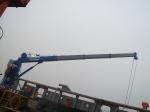 50KN-80KN Electric Hydraulic Pedestal Folding Telescopic Boom Marine Crane For
