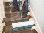 Stair 80 Micron 600mm Protection Film Roll Anti Construction Debris