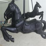 painting finished Fiberglass Horse Length 120cm