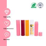 5g Plastic Lipstick Transparent Tube Packaging Vibrant Pink Lipstick Tube