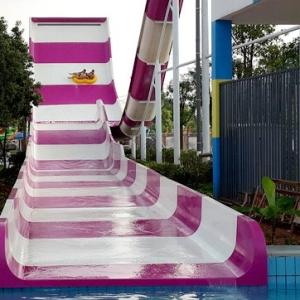 Quality 6-10mm Thickness Boomerang Slide For Water Park Produced Using Spray Up Method wholesale
