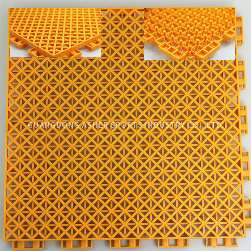Multifunctional Interlocking Basketball Flooring Recycled PP Tiles Type