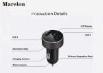 Intelligent Android Car Charger / Iphone Car Adapter Against Short Circuiting