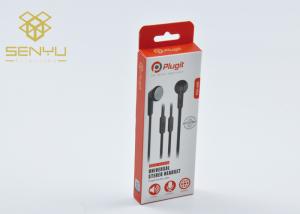 Quality Mobile Accessories Packaging Custom Design Earphone Packaging Boxes with Window wholesale