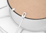 Layered Round Silver Metal Frame Decorative Wall Mirror Small Size For Wall